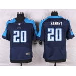 Men's Tennessee Titans #20 Bishop Sankey Navy Blue Alternate NFL Nike Elite Jersey