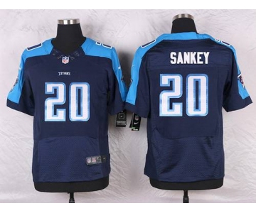 Men's Tennessee Titans #20 Bishop Sankey Navy Blue Alternate NFL Nike Elite Jersey