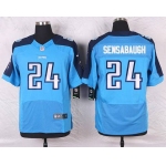 Men's Tennessee Titans #24 Coty Sensabaugh Light Blue Team Color NFL Nike Elite Jersey