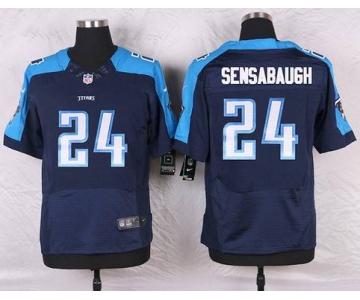 Men's Tennessee Titans #24 Coty Sensabaugh Navy Blue Alternate NFL Nike Elite Jersey