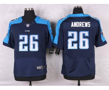 Men's Tennessee Titans #26 Antonio Andrews Navy Blue Alternate NFL Nike Elite Jersey