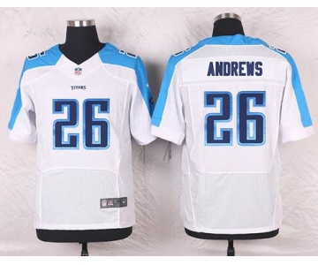 Men's Tennessee Titans #26 Antonio Andrews White Road NFL Nike Elite Jersey