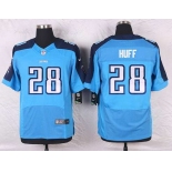 Men's Tennessee Titans #28 Marqueston Huff Light Blue Team Color NFL Nike Elite Jersey