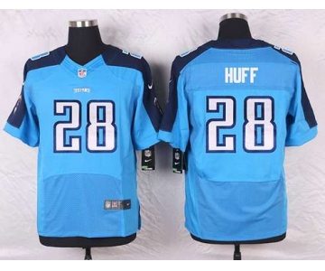 Men's Tennessee Titans #28 Marqueston Huff Light Blue Team Color NFL Nike Elite Jersey