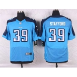 Men's Tennessee Titans #39 Daimion Stafford Light Blue Team Color NFL Nike Elite Jersey