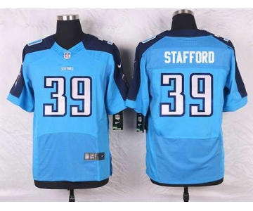 Men's Tennessee Titans #39 Daimion Stafford Light Blue Team Color NFL Nike Elite Jersey