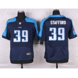 Men's Tennessee Titans #39 Daimion Stafford Navy Blue Alternate NFL Nike Elite Jersey