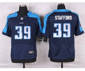 Men's Tennessee Titans #39 Daimion Stafford Navy Blue Alternate NFL Nike Elite Jersey