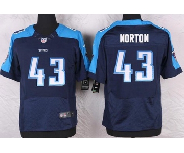 Men's Tennessee Titans #43 Jim Norton Navy Blue Retired Player NFL Nike Elite Jersey