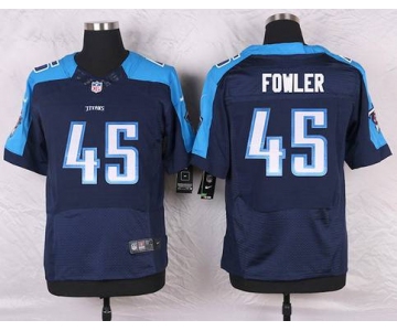 Men's Tennessee Titans #45 Jalston Fowler Navy Blue Alternate NFL Nike Elite Jersey