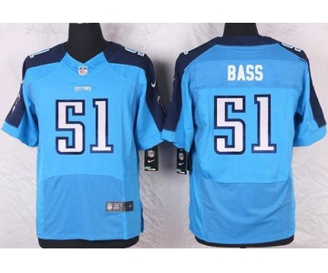 Men's Tennessee Titans #51 David Bass Light Blue Team Color NFL Nike Elite Jersey