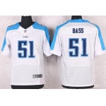 Men's Tennessee Titans #51 David Bass White Road NFL Nike Elite Jersey