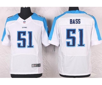 Men's Tennessee Titans #51 David Bass White Road NFL Nike Elite Jersey