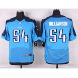 Men's Tennessee Titans #54 Avery Williamson Light Blue Team Color NFL Nike Elite Jersey