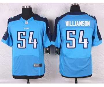 Men's Tennessee Titans #54 Avery Williamson Light Blue Team Color NFL Nike Elite Jersey