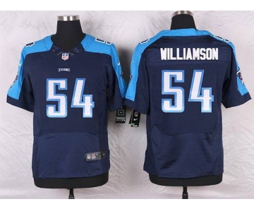 Men's Tennessee Titans #54 Avery Williamson Navy Blue Alternate NFL Nike Elite Jersey