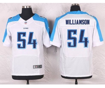 Men's Tennessee Titans #54 Avery Williamson White Road NFL Nike Elite Jersey