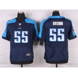 Men's Tennessee Titans #55 Zach Brown Navy Blue Alternate NFL Nike Elite Jersey