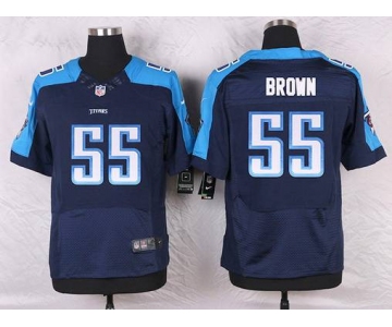 Men's Tennessee Titans #55 Zach Brown Navy Blue Alternate NFL Nike Elite Jersey