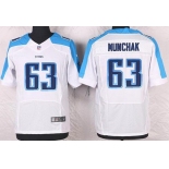 Men's Tennessee Titans #63 Mike Munchak White Retired Player NFL Nike Elite Jersey