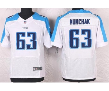 Men's Tennessee Titans #63 Mike Munchak White Retired Player NFL Nike Elite Jersey