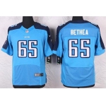 Men's Tennessee Titans #65 Elvin Bethea Light Blue Retired Player NFL Nike Elite Jersey