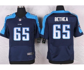 Men's Tennessee Titans #65 Elvin Bethea Navy Blue Retired Player NFL Nike Elite Jersey