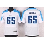 Men's Tennessee Titans #65 Elvin Bethea White Retired Player NFL Nike Elite Jersey