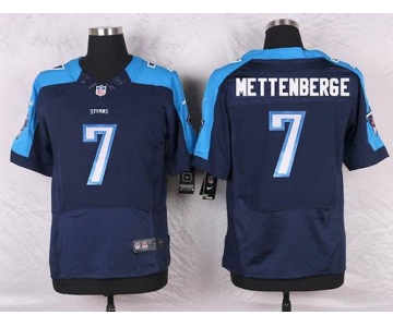 Men's Tennessee Titans #7 Zach Mettenberger Navy Blue Alternate NFL Nike Elite Jersey