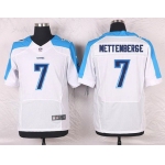 Men's Tennessee Titans #7 Zach Mettenberger White Road NFL Nike Elite Jersey