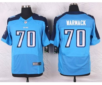 Men's Tennessee Titans #70 Chance Warmack Light Blue Team Color NFL Nike Elite Jersey