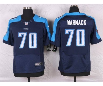 Men's Tennessee Titans #70 Chance Warmack Navy Blue Alternate NFL Nike Elite Jersey