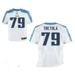 Men's Tennessee Titans #79 Sebastian Tretola White Road Stitched NFL Nike Elite Jersey