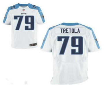 Men's Tennessee Titans #79 Sebastian Tretola White Road Stitched NFL Nike Elite Jersey