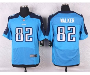 Men's Tennessee Titans #82 Delanie Walker Light Blue Team Color NFL Nike Elite Jersey