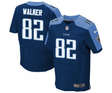 Men's Tennessee Titans #82 Delanie Walker Nike Navy Blue Elite Jersey