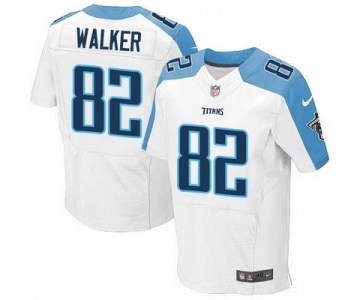 Men's Tennessee Titans #82 Delanie Walker Nike White Elite Jersey