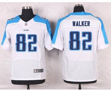 Men's Tennessee Titans #82 Delanie Walker White Road NFL Nike Elite Jersey