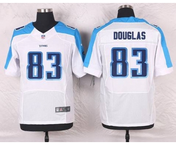 Men's Tennessee Titans #83 Harry Douglas White Road NFL Nike Elite Jersey