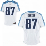 Men's Tennessee Titans #87 Eric Decker White Road Stitched NFL Nike Elite Jersey
