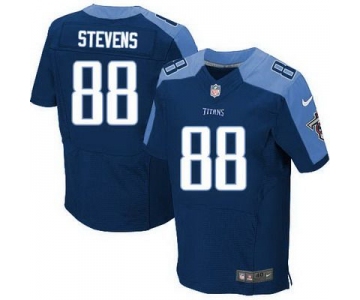 Men's Tennessee Titans #88 Craig Stevens Nike Navy Blue Elite Jersey