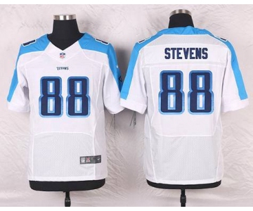 Men's Tennessee Titans #88 Craig Stevens White Road NFL Nike Elite Jersey