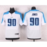 Men's Tennessee Titans #90 DaQuan Jones White Road NFL Nike Elite Jersey