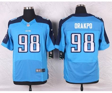 Men's Tennessee Titans #98 Brian Orakpo Light Blue Team Color NFL Nike Elite Jersey