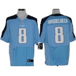 Nike Tennessee Titans #8 Matt Hasselbeck Light Blue Elite Jersey