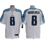 Nike Tennessee Titans #8 Matt Hasselbeck White Elite Jersey