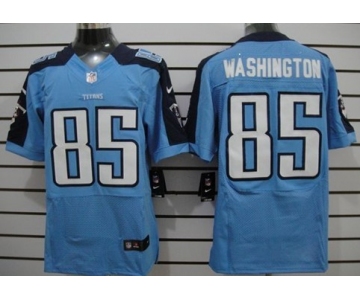 Nike Tennessee Titans #85 Nate Washington Light Blue Elite Jersey