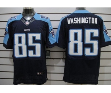 Nike Tennessee Titans #85 Nate Washington Navy Blue Elite Jersey