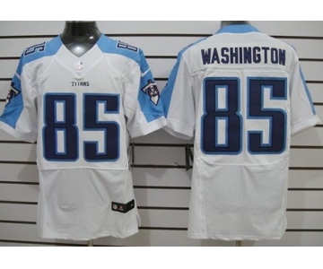 Nike Tennessee Titans #85 Nate Washington White Elite Jersey