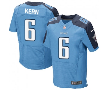 Nike Titans #6 Brett Kern Light Blue Team Color Men's Stitched NFL Elite Jersey